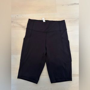 Black lululemon bike shorts. Size 6
